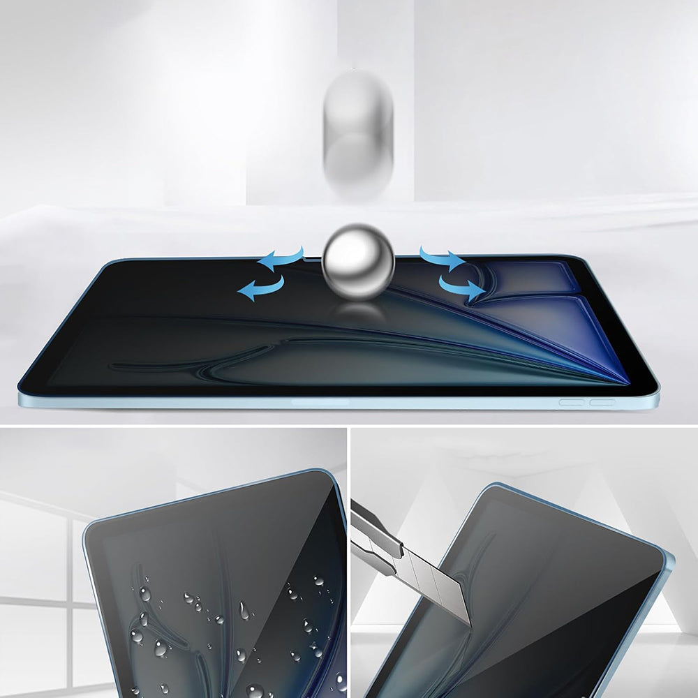 Ochranná fólie na displej Privacy Techsuit ArmorGlass CrystalHD pro Apple iPad Pro 11 (2022), tvrzené sklo, plné lepidlo, sada 2 kusů