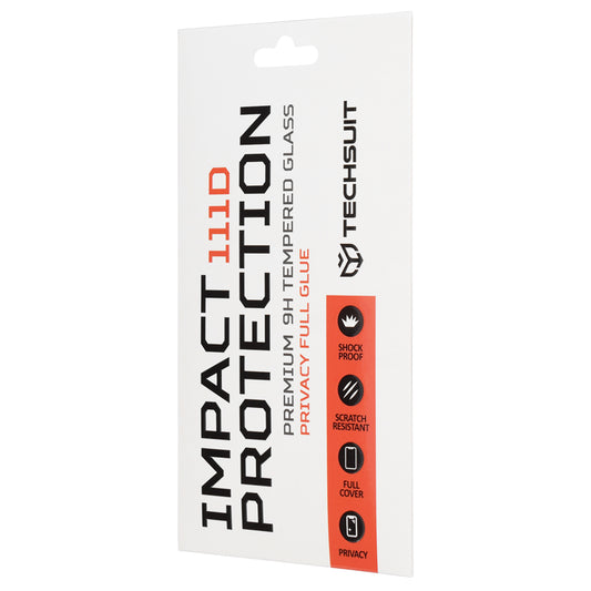 Ochranná fólie Privacy Techsuit pro Samsung Galaxy A37 5G, Tvrzené sklo, Full Glue, 111D