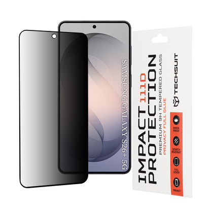 Ochranná fólie na displej Privacy Techsuit pro Samsung Galaxy S26 Plus S947, Tvrzené sklo, Full Glue, 111D