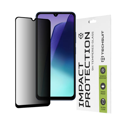 Ochranná fólie na displej Privacy Techsuit pro Xiaomi Redmi A5 4G (Regionální) / 14C / Poco C75, tvrzené sklo, plné lepidlo, 111D