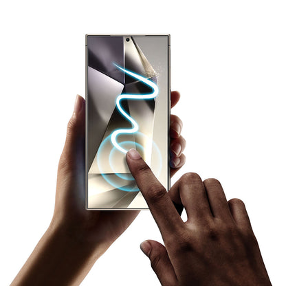 Ochranná fólie na displej Privacy Techsuit TitanGlass CrystalHD pro Samsung Galaxy S24 Ultra S928, bezpečnostní sklo, plné lepidlo