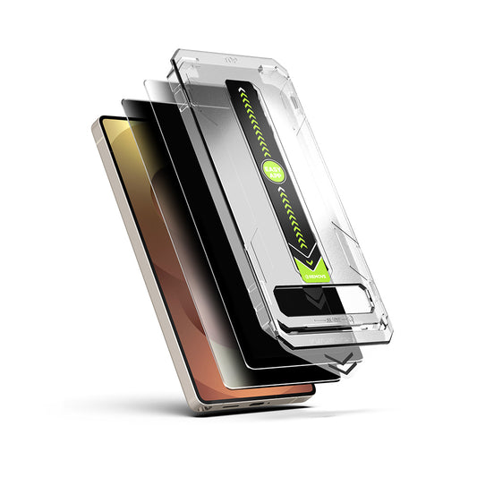 Ochranná fólie na displej Privacy Techsuit TitanGlass CrystalHD pro Samsung Galaxy S26 Plus, Tvrzené sklo, Full Glue, Sada 2 kusy.