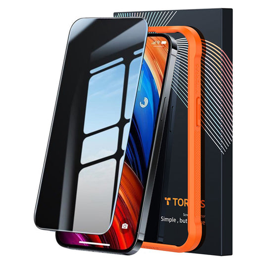 Ochranná fólie na displej Privacy Torras GlassGo Epic pro Apple iPhone 15 Pro Max, Tvrzené sklo, Full Glue