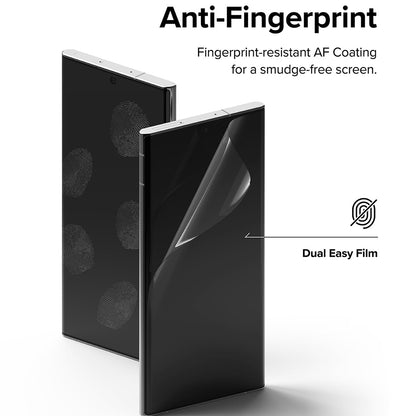 Ochranná fólie na displej Ringke Dual Easy pro Samsung Galaxy S22 Ultra 5G S908, Plast, Sada 2 kusy