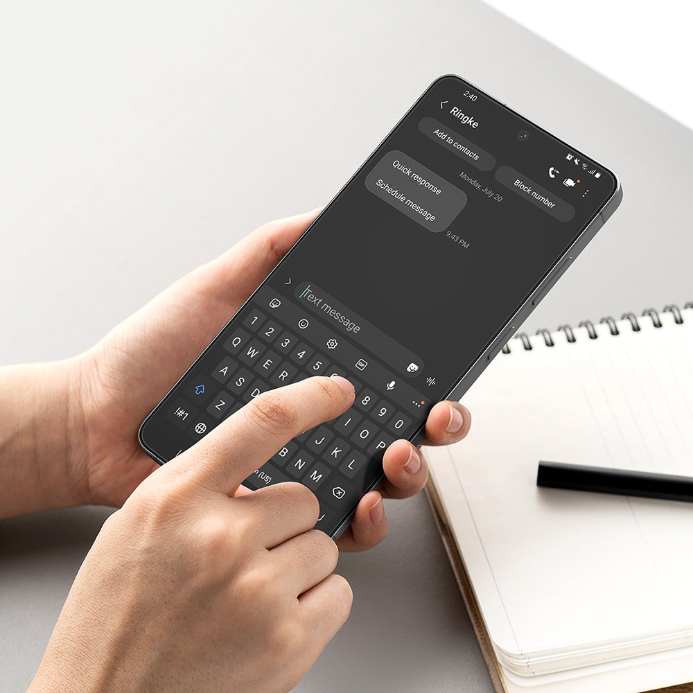 Ochranná fólie na displej Ringke Easy Slide pro Samsung Galaxy S26 Ultra, Tvrzené sklo, Full Glue, Sada 2 kusy