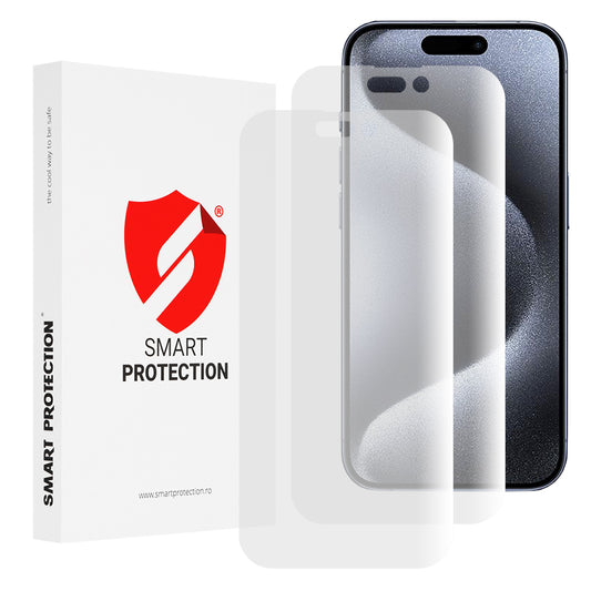Ochranná fólie na displej Smart Protection Premium Classic pro Apple iPhone 15 Pro, plast, sada 2 kusy