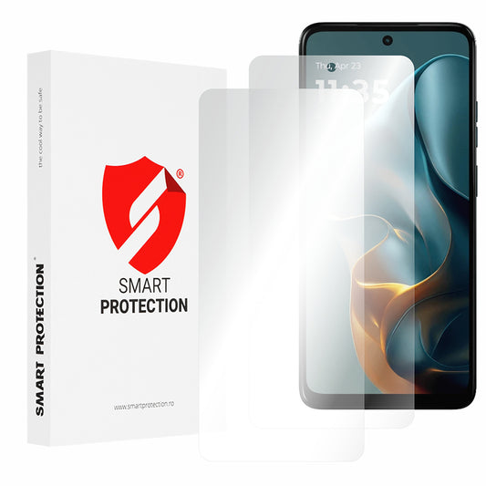 Ochranná fólie na displej Smart Protection Premium Classic pro Motorola Moto E15 / G05, plast, sada 2 kusy