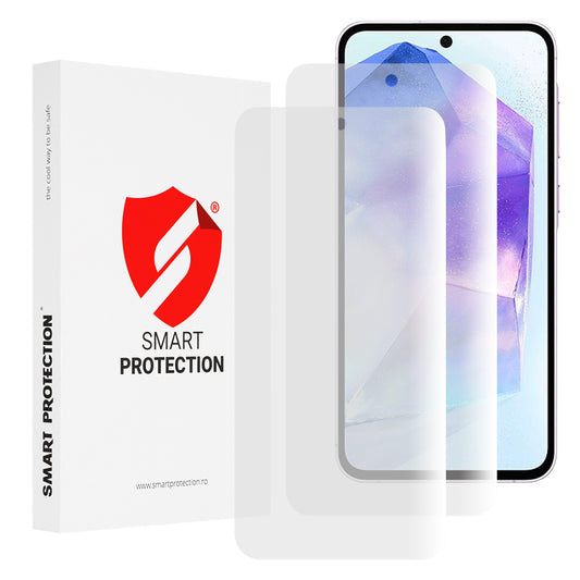 Ochranná fólie na displej Smart Protection Premium Classic pro Samsung Galaxy M35 / A55 5G A556 / A35 5G A356, plast, sada 2 kusy