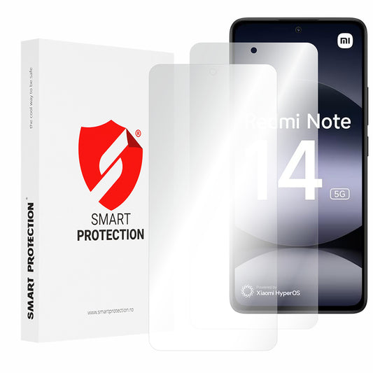 Ochranná fólie na displej Smart Protection Premium Classic pro Xiaomi Redmi Note 14 4G (Standard), plast, sada 2 kusy