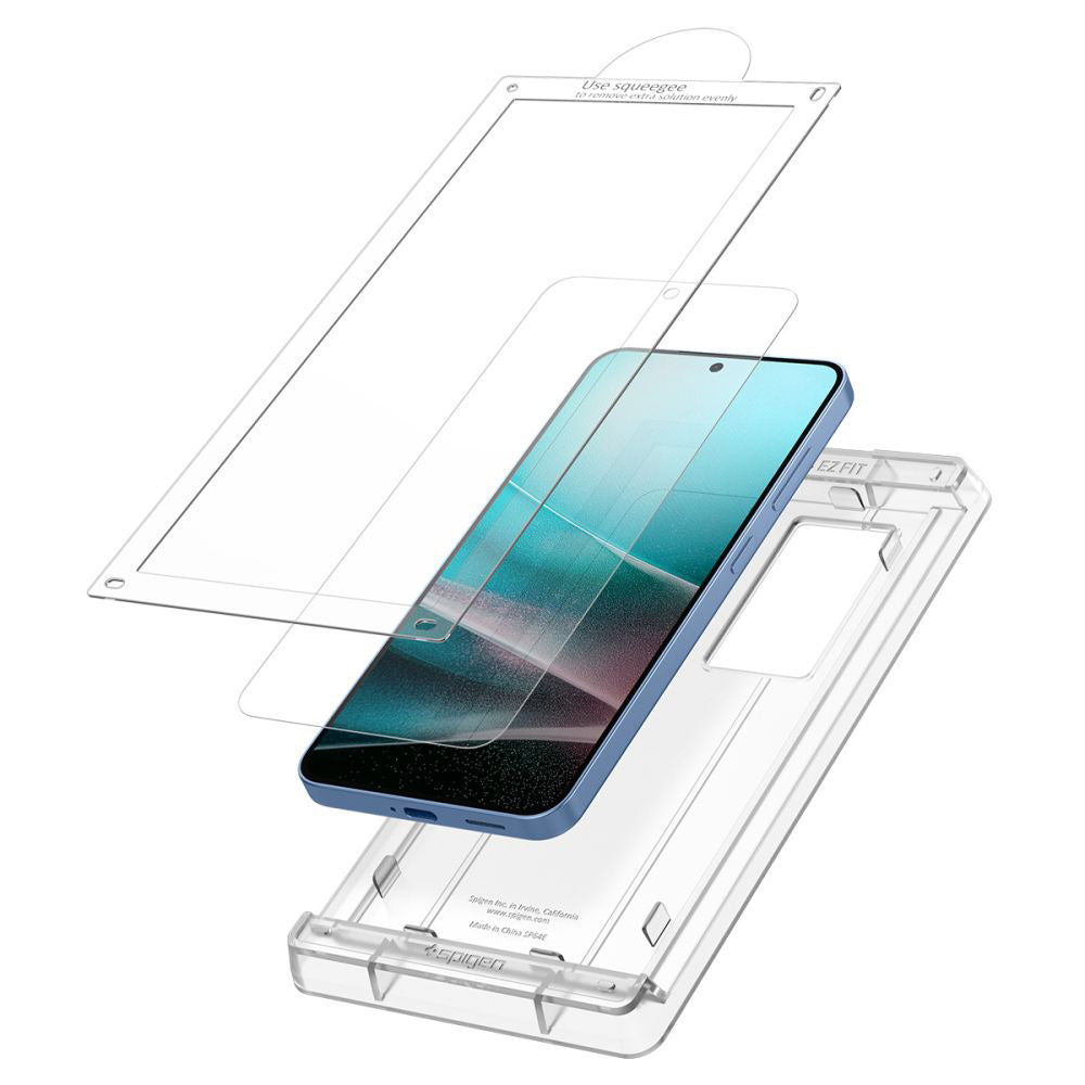 Ochranná fólie na displej Spigen Elite Shield EZ FIT HD pro Samsung Galaxy S25 S931, plast AFL09091