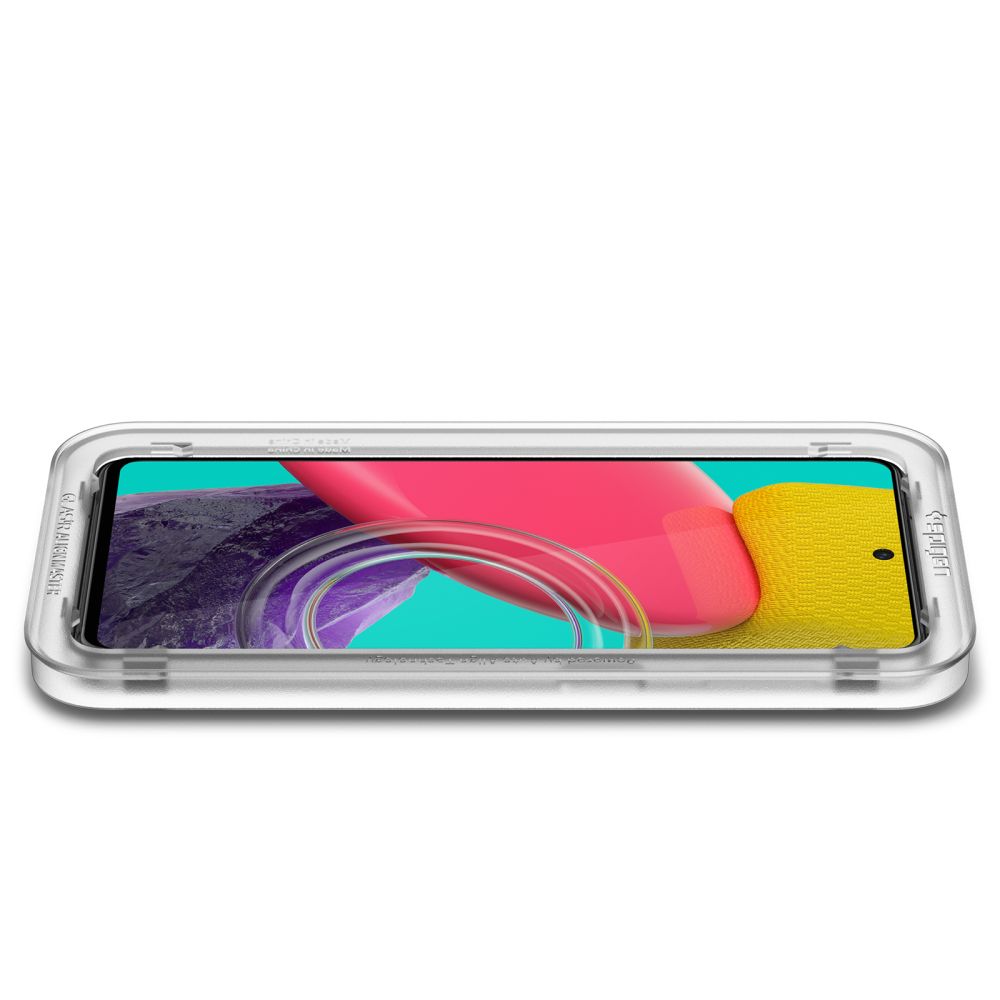 Ochranná fólie na displej Spigen GlastR Align Master pro Samsung Galaxy M53 M536, Tvrzené sklo, Full Glue, Černá