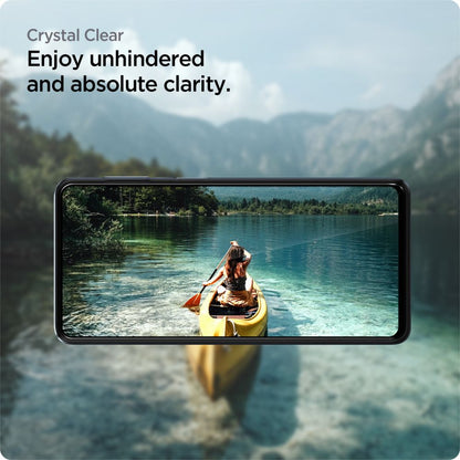 Ochranná fólie na displej Spigen GlastR Align Master pro Samsung Galaxy M53 M536, Tvrzené sklo, Full Glue, Černá