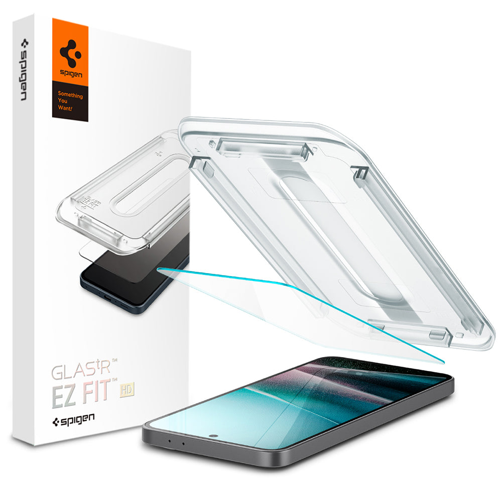 Ochranná fólie na displej Spigen GlastR EZ FIT HD pro Samsung Galaxy A37 5G / A36 A366, tvrzené sklo, plné lepidlo AGL11365