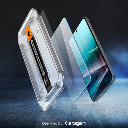 Ochranná fólie na displej Spigen GlastR EZ FIT HD pro Samsung Galaxy A37 5G / A36 A366, tvrzené sklo, plné lepidlo AGL11365