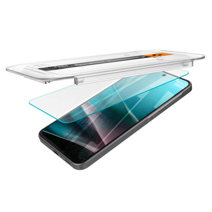 Ochranná fólie na displej Spigen GlastR EZ FIT pro Samsung Galaxy A36 A366, tvrzené sklo, plné lepidlo, sada 2 kusů AGL09202