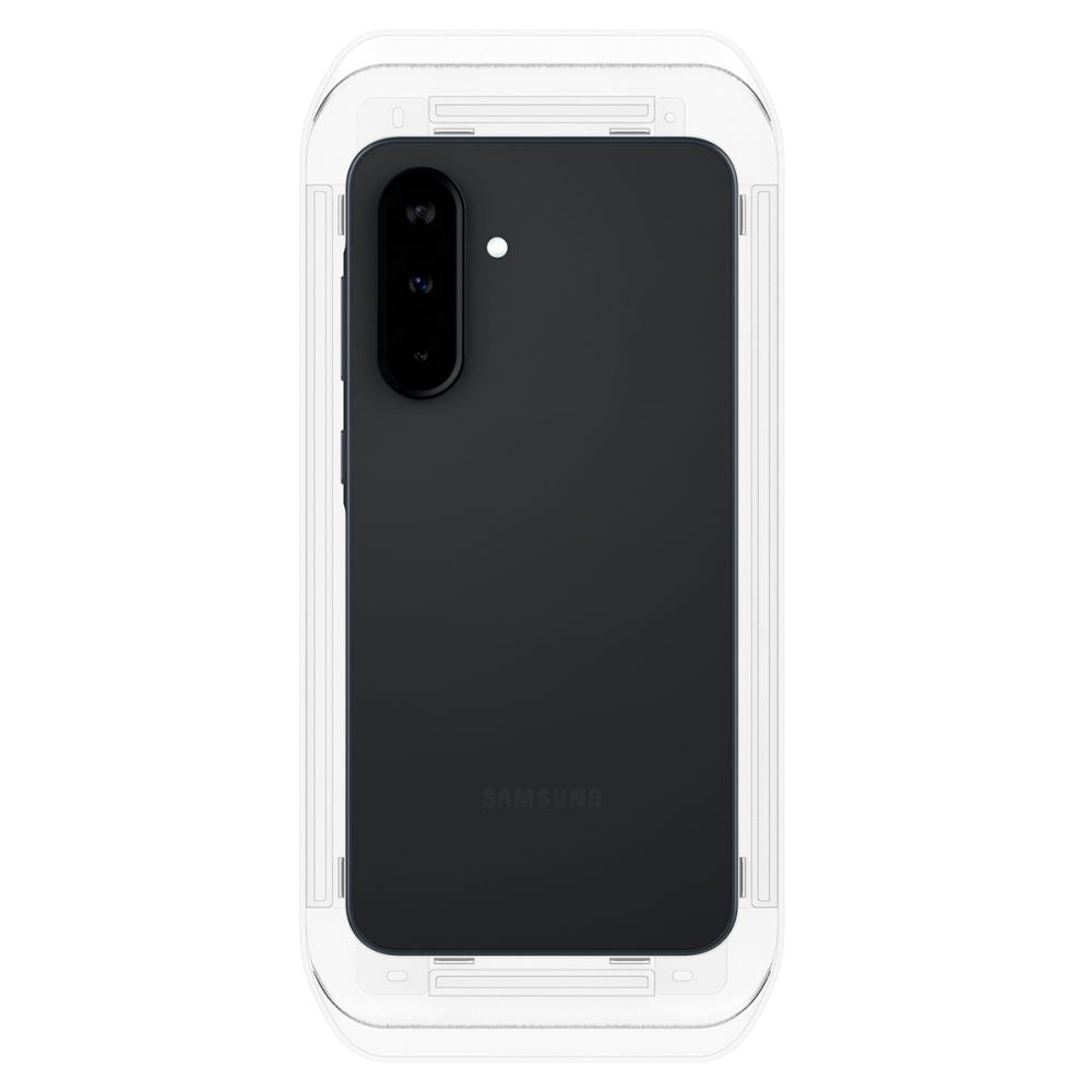Ochranná fólie na displej Spigen GlastR EZ FIT pro Samsung Galaxy A36 A366, tvrzené sklo, plné lepidlo, sada 2 kusů AGL09202
