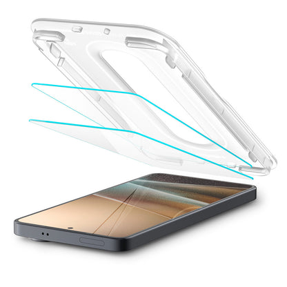 Ochranná fólie na displej Spigen GlastR EZ FIT Pro HD Anti-Reflection pro Samsung Galaxy S26 S942, tvrzené sklo, plné lepidlo, sada 2 kusů