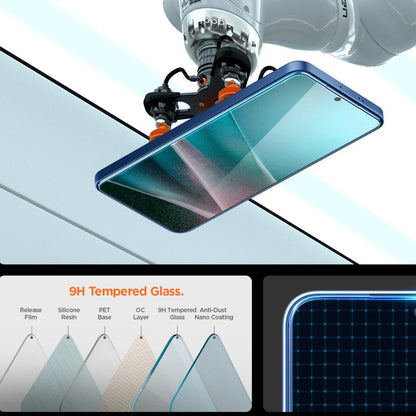 Ochranná fólie na displej Spigen GlastR EZ FIT Pro pro Samsung Galaxy S25 Edge S937, Tvrzené sklo, Full Glue