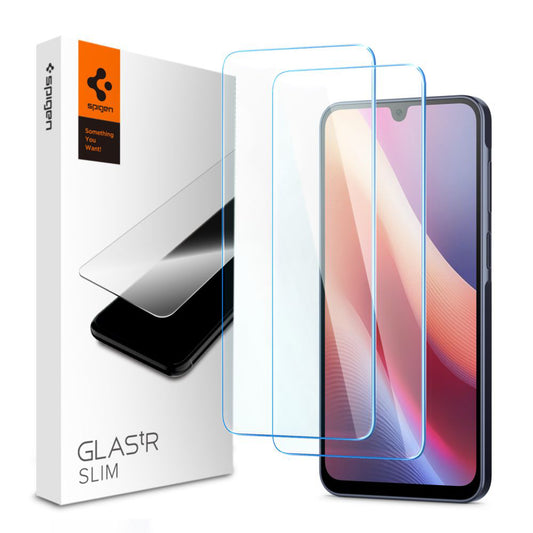 Ochranná fólie na displej Spigen GlastR Slim pro Samsung Galaxy A26 A266 / A16 5G A166 / A16 4G A165, Tvrzené sklo, Full Glue, Sada 2 kusy