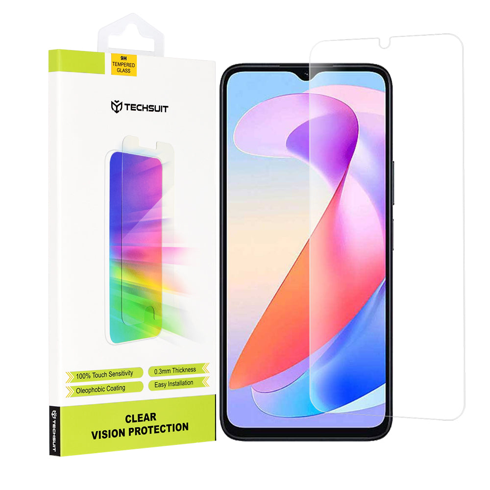 Ochranná fólie na displej Techsuit Clear Vision pro Honor X6a, tvrzené sklo, plné lepidlo