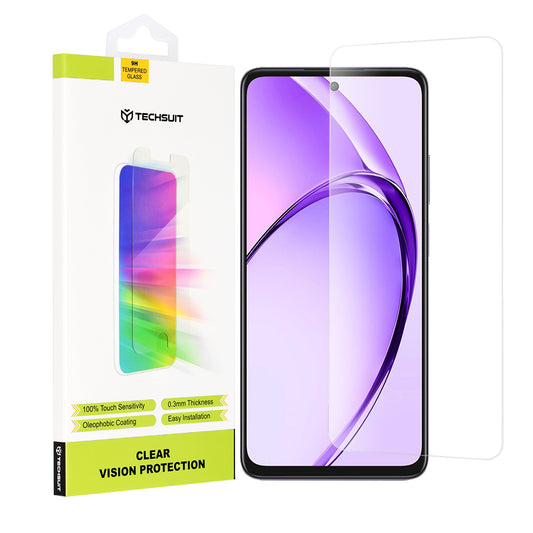Ochranná fólie na displej Techsuit Clear Vision pro Oppo A80, tvrzené sklo, plné lepidlo