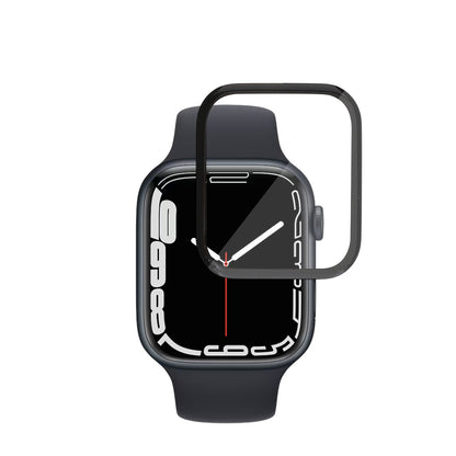 Ochranná fólie Techsuit Nano Flex pro Apple Watch Series 9 / 8 / 7 41mm, Plast, Sada 2 kusy, Černá