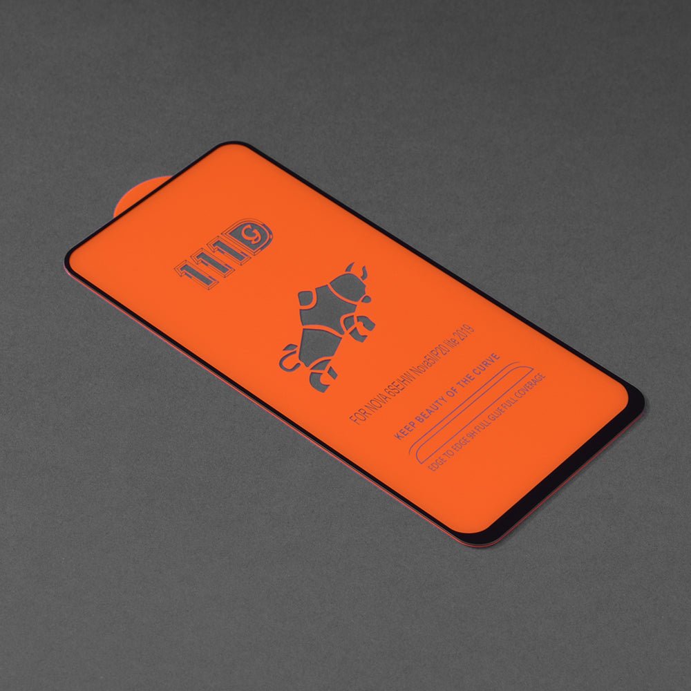 Ochranná fólie na displej Techsuit pro Huawei P40 lite 4G / P20 lite (2019), tvrzené sklo, Full Glue, 111D, černá