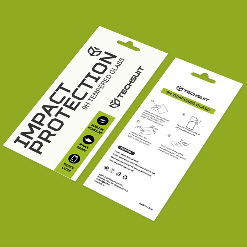 Ochranná fólie Techsuit pro Motorola Moto G06 Power / G06, Tvrzené sklo, Full Glue, 111D, Černá