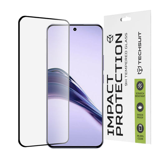 Ochranná fólie na displej Techsuit pro Realme 13 Pro / 13 Pro+, tvrzené sklo, plné lepidlo, 111D, černá
