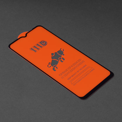 Ochranná fólie na displej Techsuit pro Samsung Galaxy F12 F127 / A12 Nacho A127 / M02 M022 / M12 M127, tvrzené sklo, Full Glue, 111D, černá