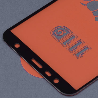 Ochranná fólie na displej Techsuit pro Samsung Galaxy J6+ J610 / J4 Plus (2018) J415, tvrzené sklo, Full Glue, 111D, černá