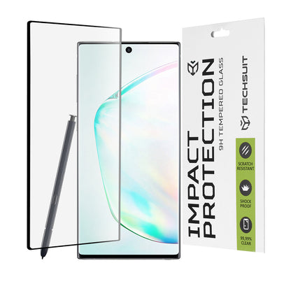 Ochranná fólie na displej Techsuit pro Samsung Galaxy Note 10+ 5G N976 / Note 10+ N975, tvrzené sklo, Full Glue, 111D, černá