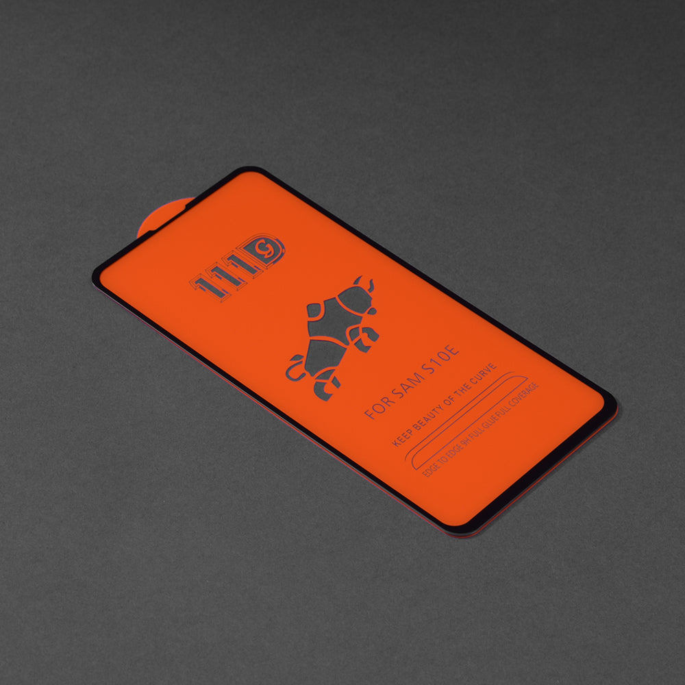 Ochranná fólie na displej Techsuit pro Samsung Galaxy S10e G970, tvrzené sklo, Full Glue, 111D, černá
