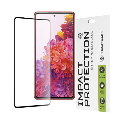 Ochranná fólie na displej Techsuit pro Samsung Galaxy S20 FE 2022 G781 / S20 FE 5G G781 / S20 FE G780, tvrzené sklo, plné lepidlo, 111D, černá