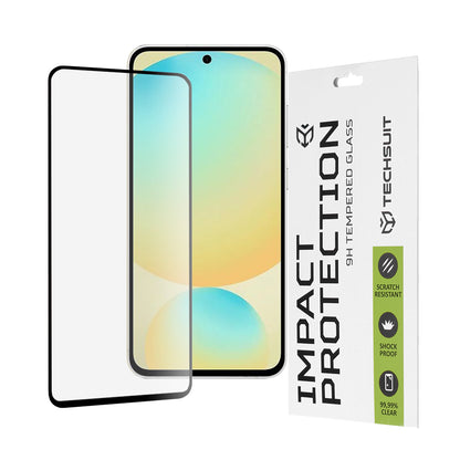 Ochranná fólie na displej Techsuit pro Samsung Galaxy S24 FE S721, tvrzené sklo, Full Glue, 111D, černá