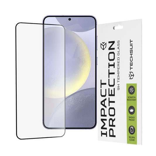 Ochranná fólie na displej Techsuit pro Samsung Galaxy S25+ S936 / S24+ S926, tvrzené sklo, Full Glue, 111D, černá