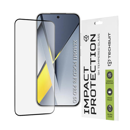 Ochranná fólie Techsuit na displej pro Xiaomi Poco F8 Pro, Tvrzené sklo, Full Glue, 111D, Černá