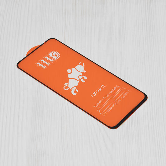 Ochranná fólie na displej Techsuit pro Xiaomi Poco M6 4G / Redmi 13 / 12 5G / 12, tvrzené sklo, plné lepidlo, 111D, černá