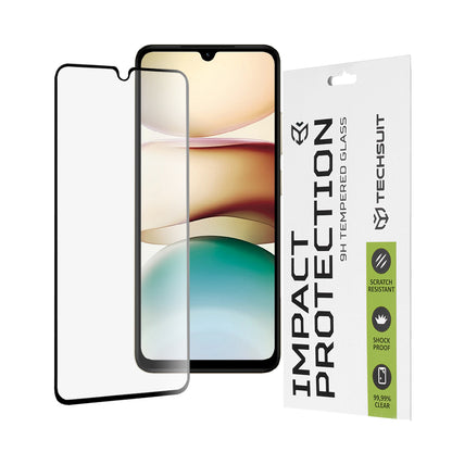 Ochranná fólie na displej Techsuit pro Xiaomi Redmi A5 4G (Standard), tvrzené sklo, plné lepidlo, 111D, černá