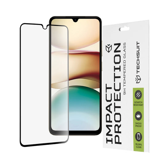 Ochranná fólie na displej Techsuit pro Xiaomi Redmi A5 4G (Standard), tvrzené sklo, plné lepidlo, 111D, černá