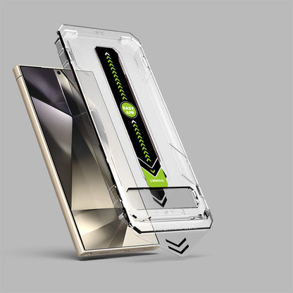 Ochranná fólie na displej Techsuit TitanGlass CrystalHD pro Samsung Galaxy S24 Ultra S928, tvrzené sklo, plné lepidlo