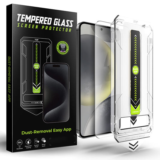 Ochranná fólie na displej Techsuit TitanGlass CrystalHD pro Samsung Galaxy S25 S931 / S24 S921, tvrzené sklo, plné lepidlo
