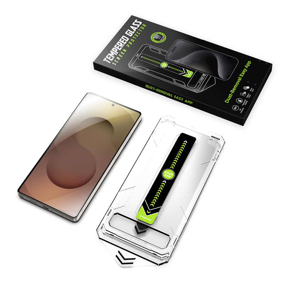 Ochranná fólie na displej Techsuit TitanGlass CrystalHD pro Samsung Galaxy S25 Ultra S938, tvrzené sklo, plné lepidlo