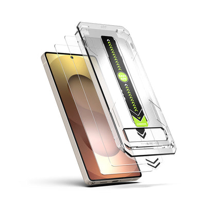 Techsuit TitanGlass CrystalHD Screen Protector for Samsung Galaxy S26 S942, Tempered Glass, Full Glue, Set of 2 Pieces