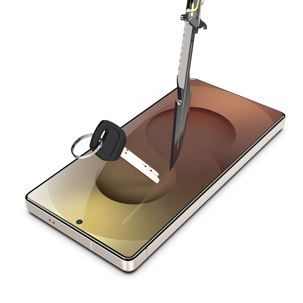 Ochranná fólie na displej Techsuit TitanGlass CrystalHD pro Samsung Galaxy S26 Ultra, Tvrzené sklo, Full Glue