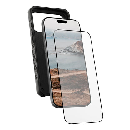 Ochranná fólie na displej Urban Armor Gear Shield pro Apple iPhone 17 Pro, Tvrzené sklo, Full Glue, Černá