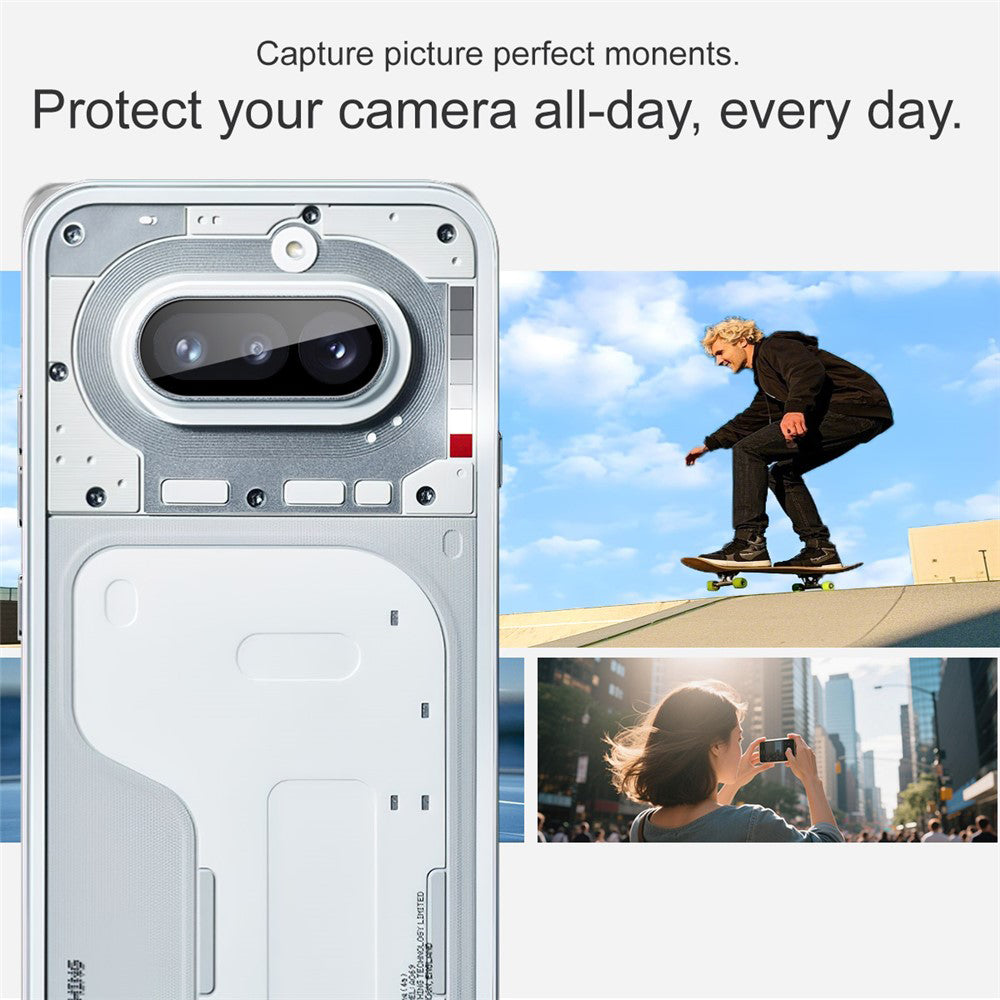 Ochranná fólie Techsuit pro Nothing Phone (4a), tvrzené sklo, černá