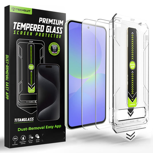 Ochranná fólie na displej Techsuit TitanGlass CrystalHD pro Samsung Galaxy A37 5G / A36 A366, tvrzené sklo, sada 2 kusů