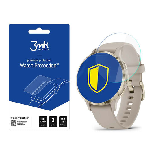 Ochranná fólie 3MK Arc pro Garmin Venu 3S, Sada 3 kusů, Plast