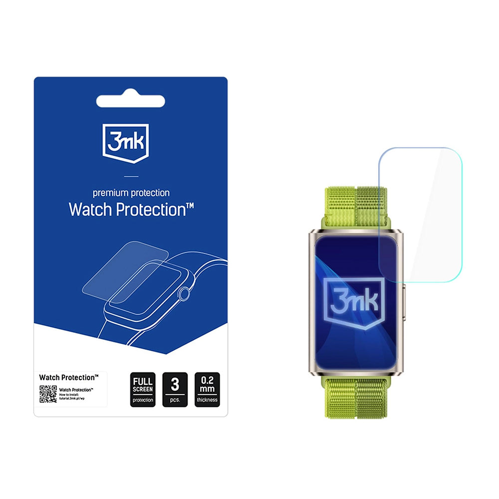 Ochranná fólie 3MK Arc pro Huawei Band 11 Pro, sada 3 kusy, plastová
